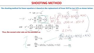 LINEAR SHOOTING METHOD