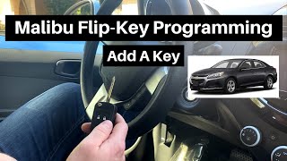 how to program a chevy malibu flip key remote fob 2013 - 2016 diy chevrolet add flip-key tutorial