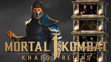 Mortal Kombat 1 - "MK2 MOVIE" Sub Zero Klassic Tower Gameplay MK1