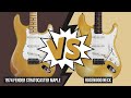 Audio Comparison 1974 Stratocaster Maple Neck vs. Rosewood Neck (no talking)