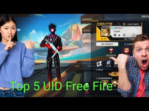 Top 5 Free Fire UID #Topic#FreeFire - YouTube