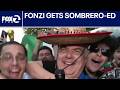 World Cup: KTVU sports reporter Joe Fonzi gets sombrero-ed in San Jose | KTVU