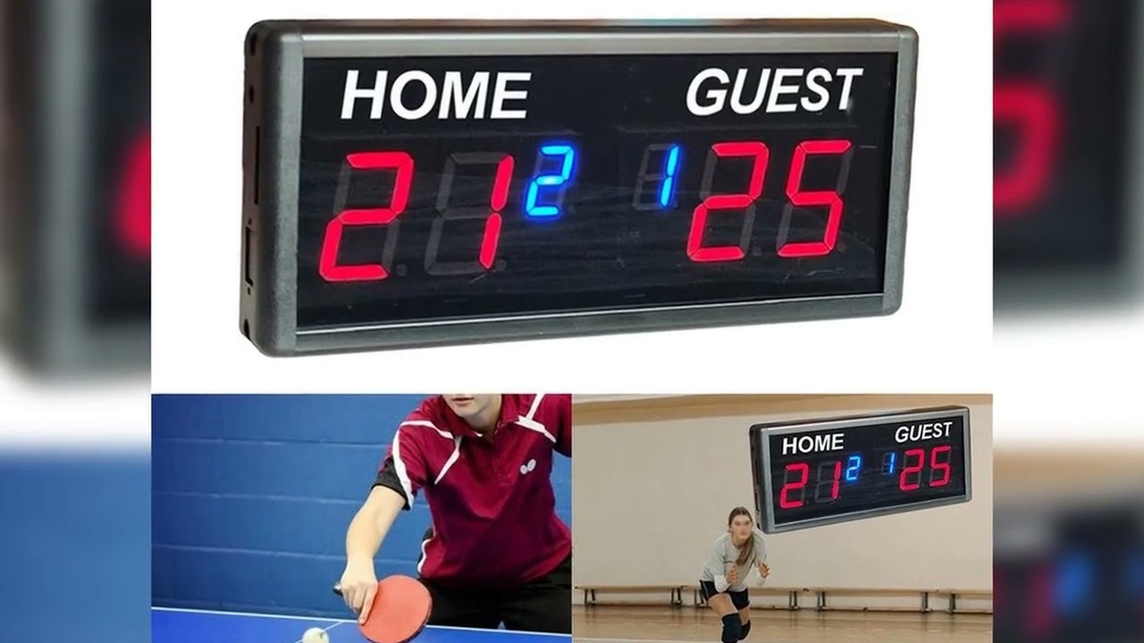 A must-have product! 6-Digit LED Electronic Score Keeper Scoreboard with Remote Digital Scoreboard
