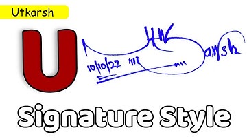 ✅ Signature style of my name | A to Z Signature Style | Utkarsh Name Signature Style