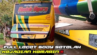 PROSES PERBAIKAN BIS PUTRA LURAGUNG SAKTI "BUDAK NGORA"SETELAH KEJADIAN KEMARIN.!!