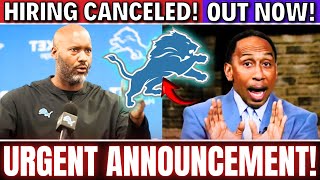 IMPORTANT NEWS! LIONS DECIDED NOW! IT WAS CANCELED! DETROIT LIONS NEWS