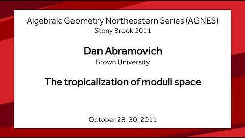 The tropicalization of moduli space - Dan Abramovich