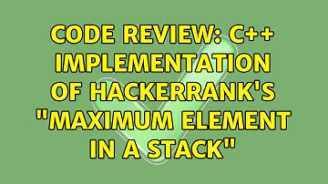 Code Review: C++ implementation of Hackerrank