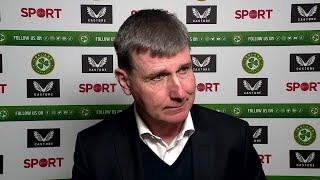 Stephen Kenny reacts to Ireland's defeat to France