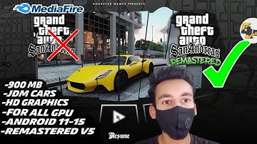GTA SA Remastered V5 Graphics Modpack Android 15.. |All Devices Supported | 2025 Gamerz Luck Edition