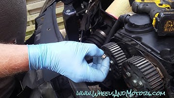 How to replace timing belt (cambelt) and water pump on 2.0 tdi engine (Audi A6, C6 4F)