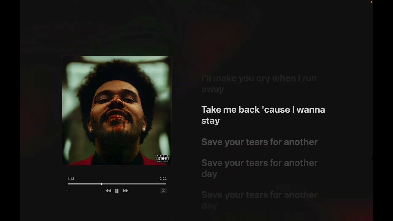 The Weeknd - Save Your Tears (Lyrics)