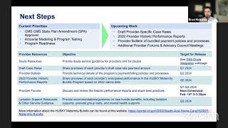 Maternity Bundle Stakeholder Advisory Meeting - January 30, 2024