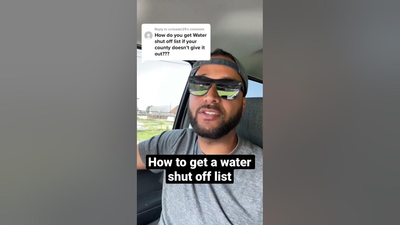 how-to-get-a-water-shut-off-list-shorts-youtube
