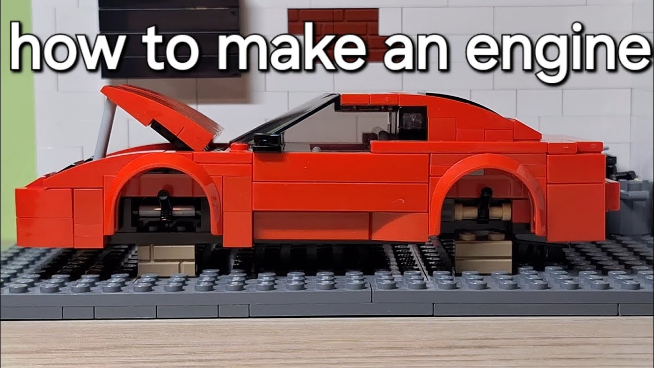 HOW TO MAKE A LEGO ENGINE and fit it inside - YouTube