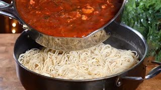 This Chicken Sauce Spaghetti Changed My Weeknight Dinners! AMAZING! screenshot 5