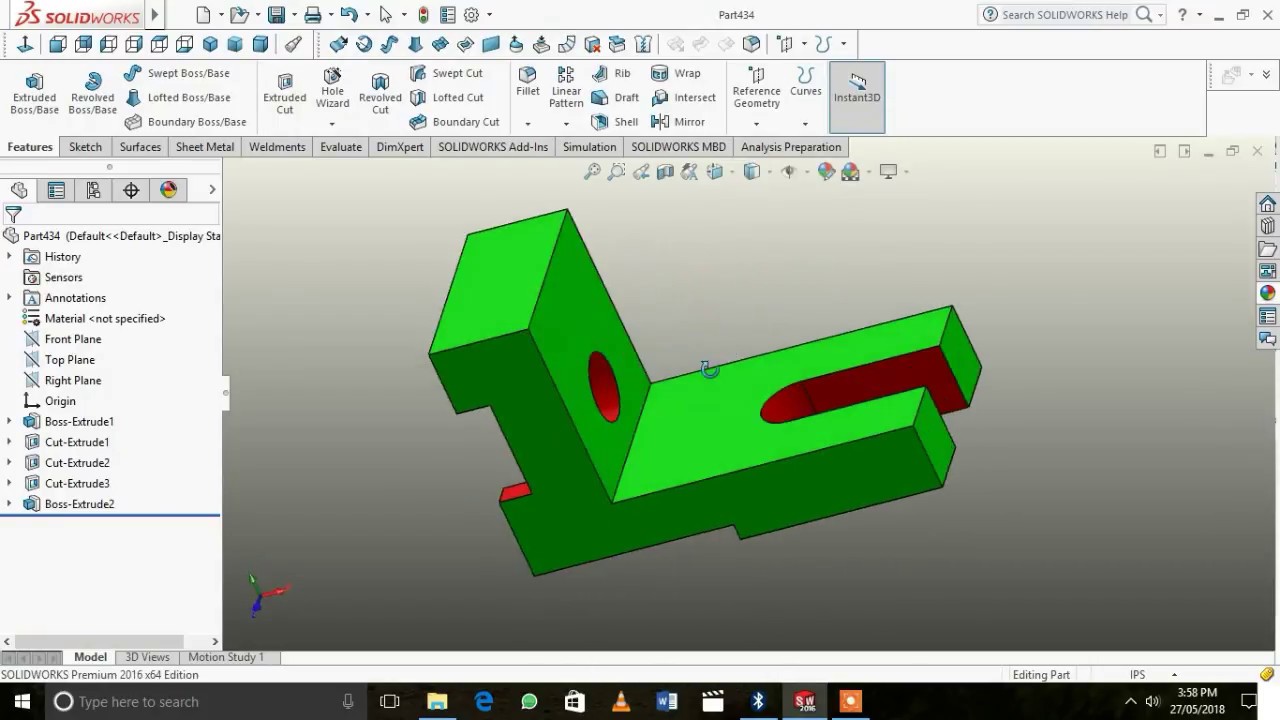 CAD/CAM solidworks 3D modelling part 24 - YouTube