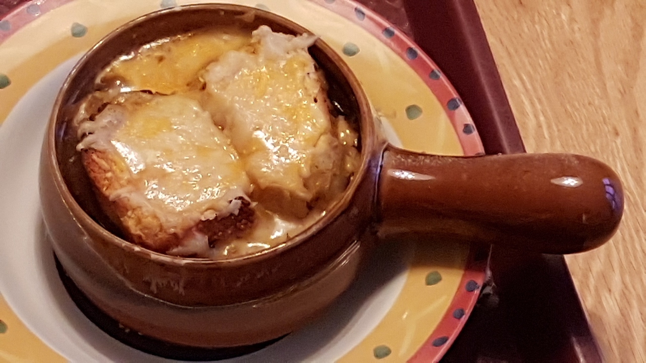 Eating French Onion Soup Gratiner - ASMR Eating Sounds