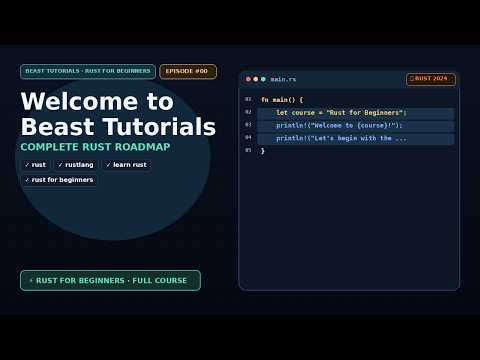 Rust for Beginners #0: Welcome to Beast Tutorials (The Complete Rust Roadmap)