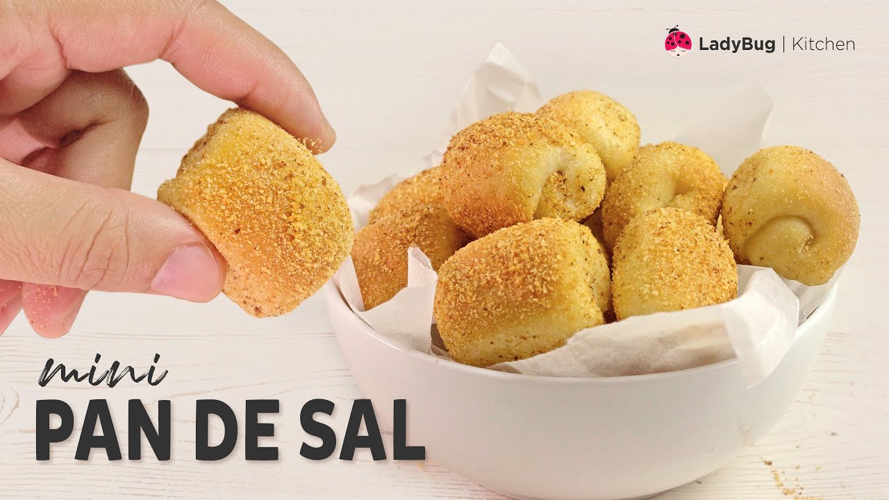 MINI PAN DE SAL. Classic Pandesal Recipe. Salt Bread Filipinostyle. Soft and Fluffy Pandesal