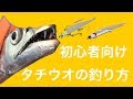 【初心者向け】タチウオの釣り方★ルアー編