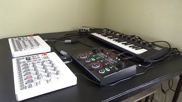 Boss RC202 Loop Station - Yamaha Reface CP - Elektron Model:Samples - US E9 Squier Strat