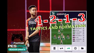 CHƠI PES THEO PHONG CÁCH TABI | 4-2-1-3 TACTICS \& FORMATION | PES 2021