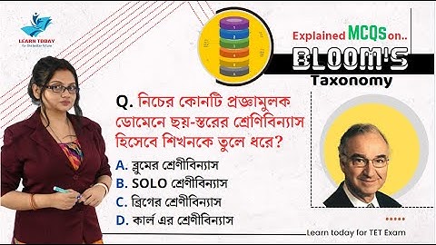 TET | Upper Primary TET |  CTET | Previous year MCQ Discussion ( bloom