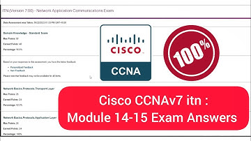 CCNA Module 14-15 Exam Answers // ITN (Version 7.00) Network Application Communication exam