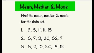 How To Find The Mean, Median, And Mode | Statistics