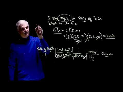 Solving Freezing Point Depression Problems