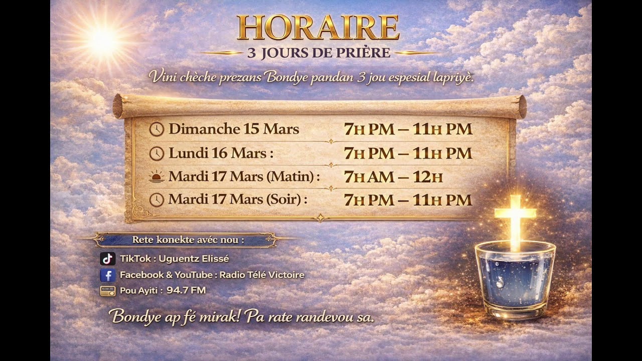 Radio Télé Victoire en direct, que Dieu vous bénisse!