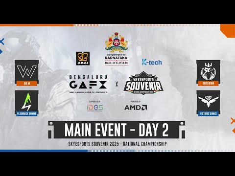 Skyesports Souvenir 2025 National Championship — Main Event — Day 2 #GAFX2025 #LegacyUnfolds