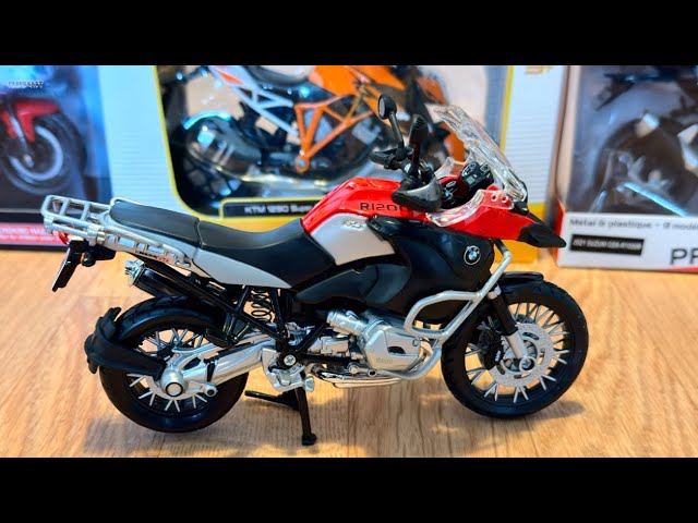 Unboxing of BMW R1200GS Model 1:12 Diecast Scale Model