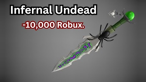 Sniping Infernal Undead Immortal Sword!  (10,000 R$)  #limitedstocks #roblox #trading