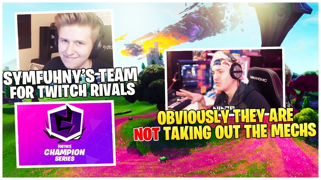 NInja Explains Why Mechs Will *NOT* Be Removed | Symfuhny *ANNOUNCES* Fortnite Twitch Rivals Team