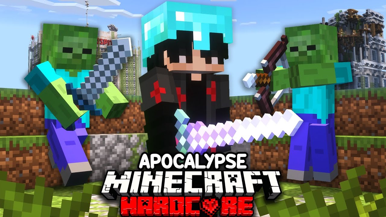 I Survived A Zombie Apocalypse In Minecraft Hardcore!