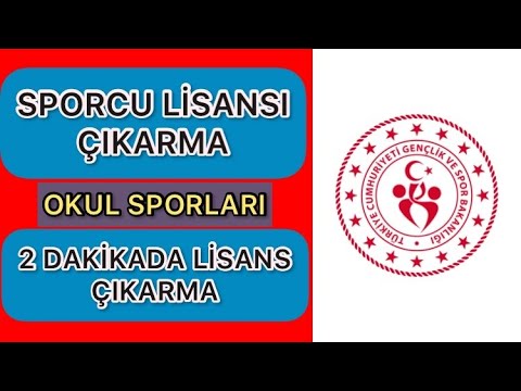 Lisans Nasıl Çıkarılır? Spor Bilgi sistemi- Okul Sporları (2021) 2 dakikada lisans