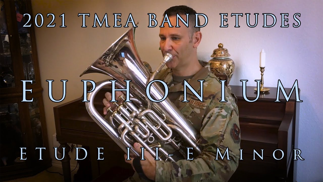 20202021 TMEA AllState Etudes Euphonium Etude III E Minor YouTube