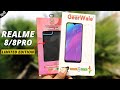 Realme 8/8 Pro Corbon Fiber Limited Editon BackCover & Super D Tempered Glass Review @GearWale