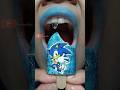 ASMR Real or Fake Sonic Ice Cream Glitter Blue Sauce or Hard Candy? #short #shorts 1526