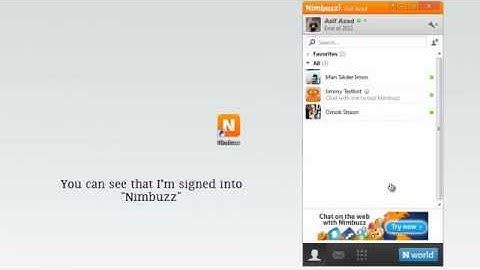How to use Nimbuzz
