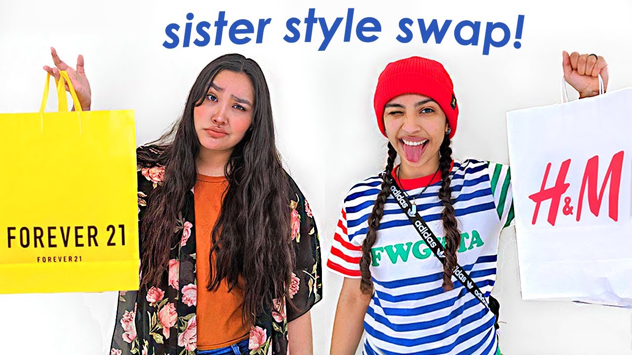 I Swapped Styles With My Little Sister :) - YouTube