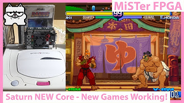 MiSter FPGA DE10 NANO! New Sega Saturn Core New Games Working! Testing More Saturn Hits!