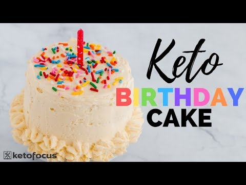 Easy Keto Birthday Cake in LESS THAN 10 MINUTES!! | BIRTHDAY CAKE CHAFFLE RECIPE | Keto Buttercream