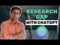 Find the research gap using chatgpt new process