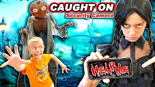 Catch Monsters On Halloween On Security Camera!