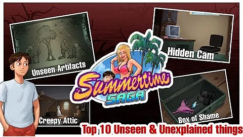 Top 10 Unseen & Unexplained things in Summertime Saga | StarSip Gamer |