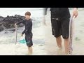 정국, 해수욕장에서 느닷 없이 건져올린 갈치에 일동 '경악' @꽃놀이패 2회 20160716