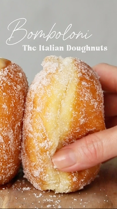 Bomboloni - The Italian Doughnuts #doughnut #italianfood